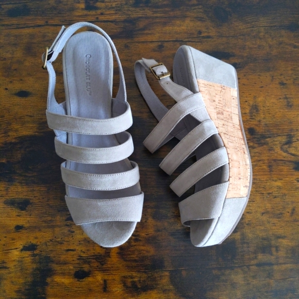 🆕🌿SUNDANCE CATALOG SUEDE SANTORINI SANDALS🌿
